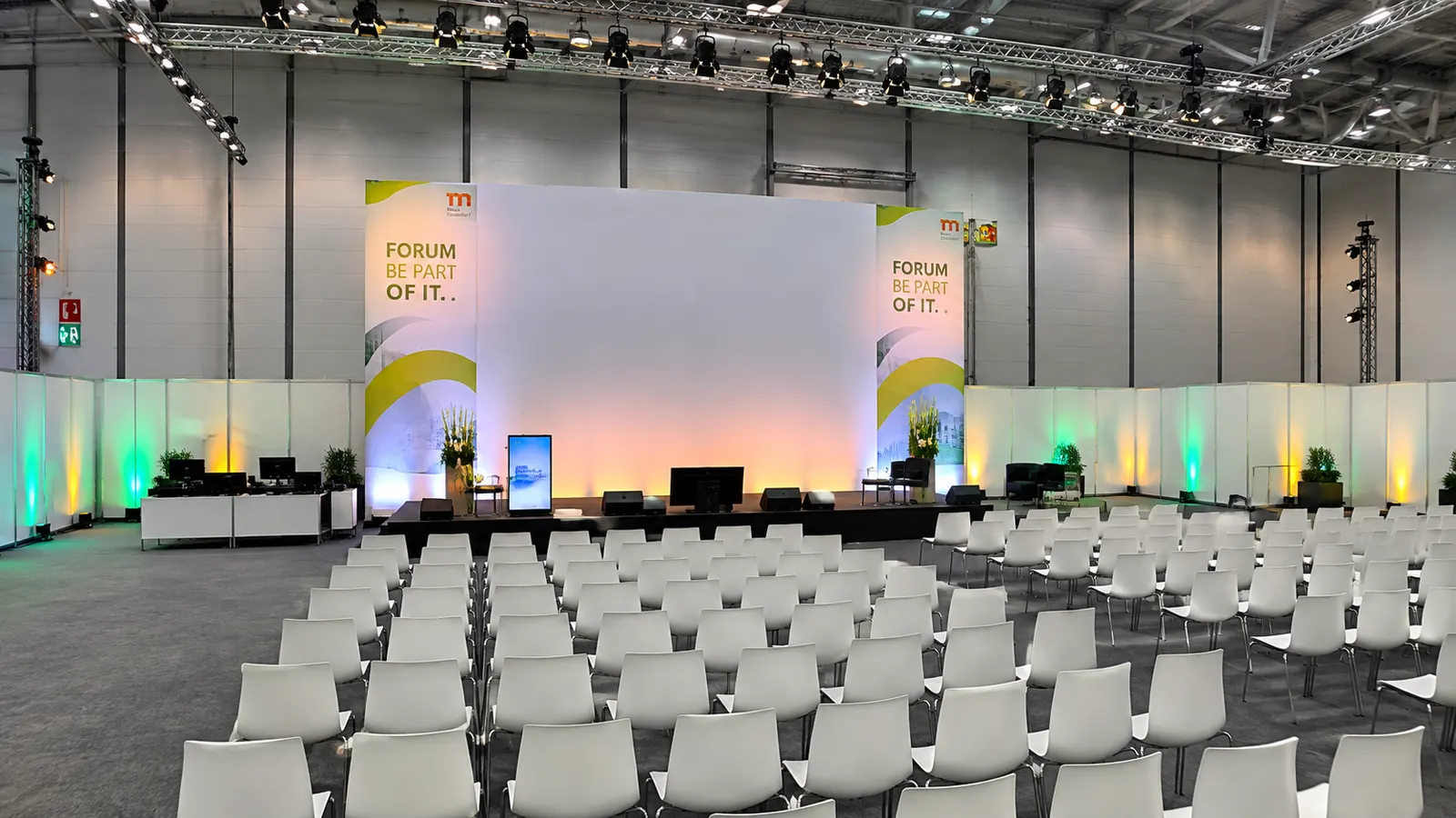 Veranstaltungsbühne in der Messe Düsseldorf